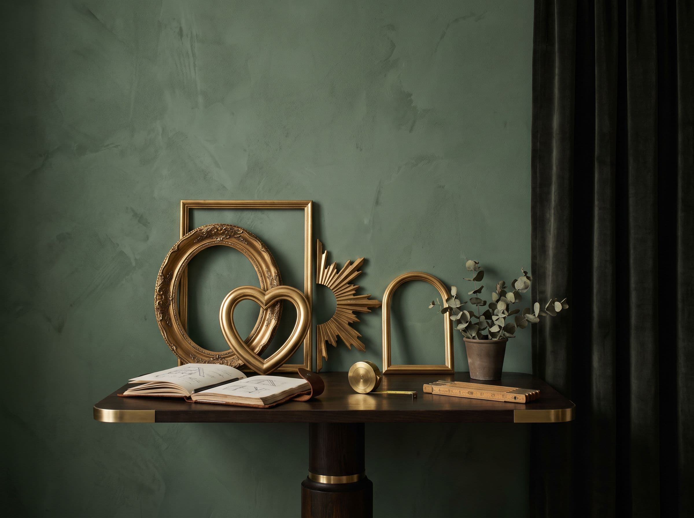 Comment creer un mur de galerie avec des miroirs dores de differentes tailles
