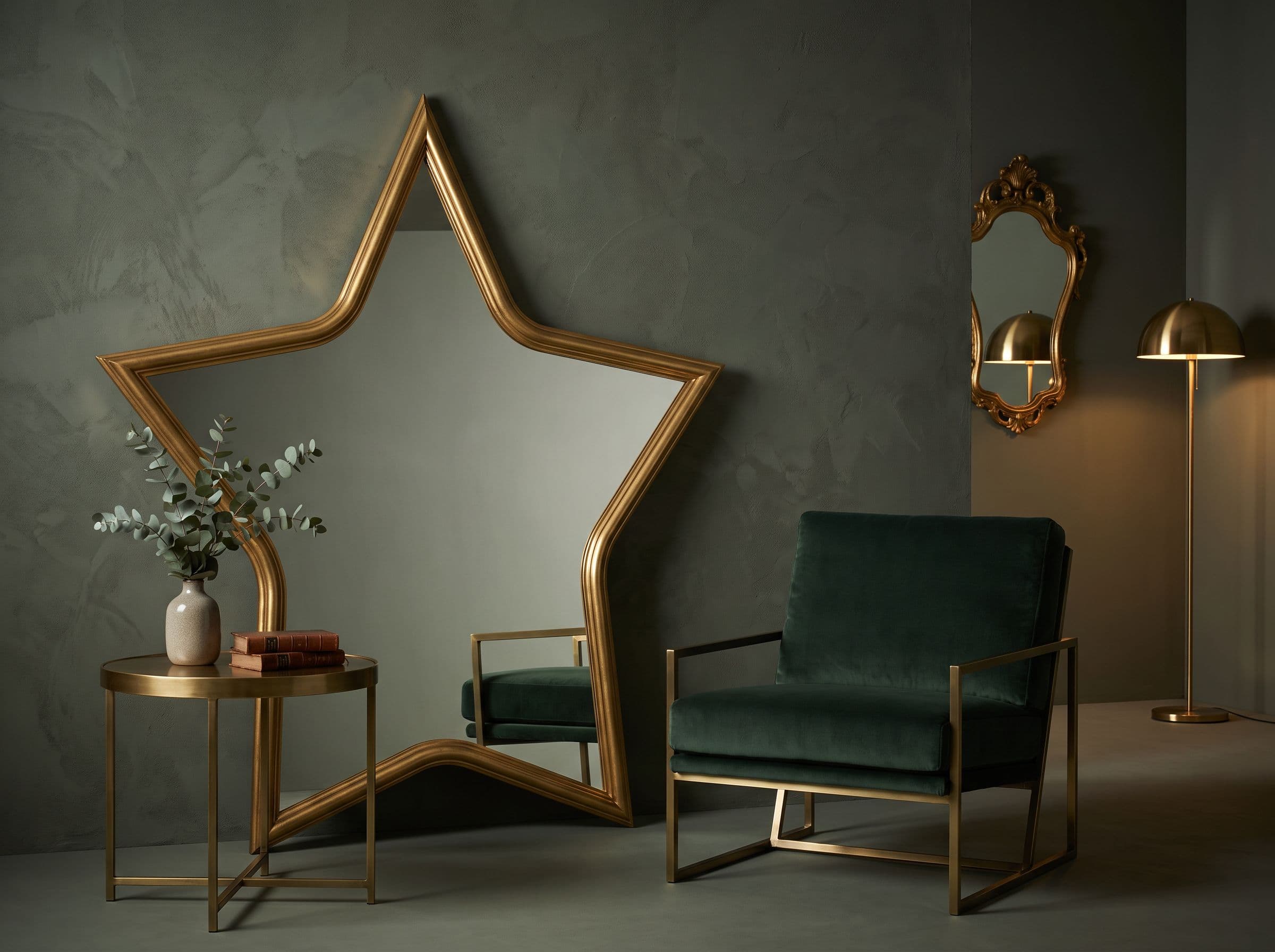 Quelles plantes dinterieur saccordent bien avec des miroirs dores