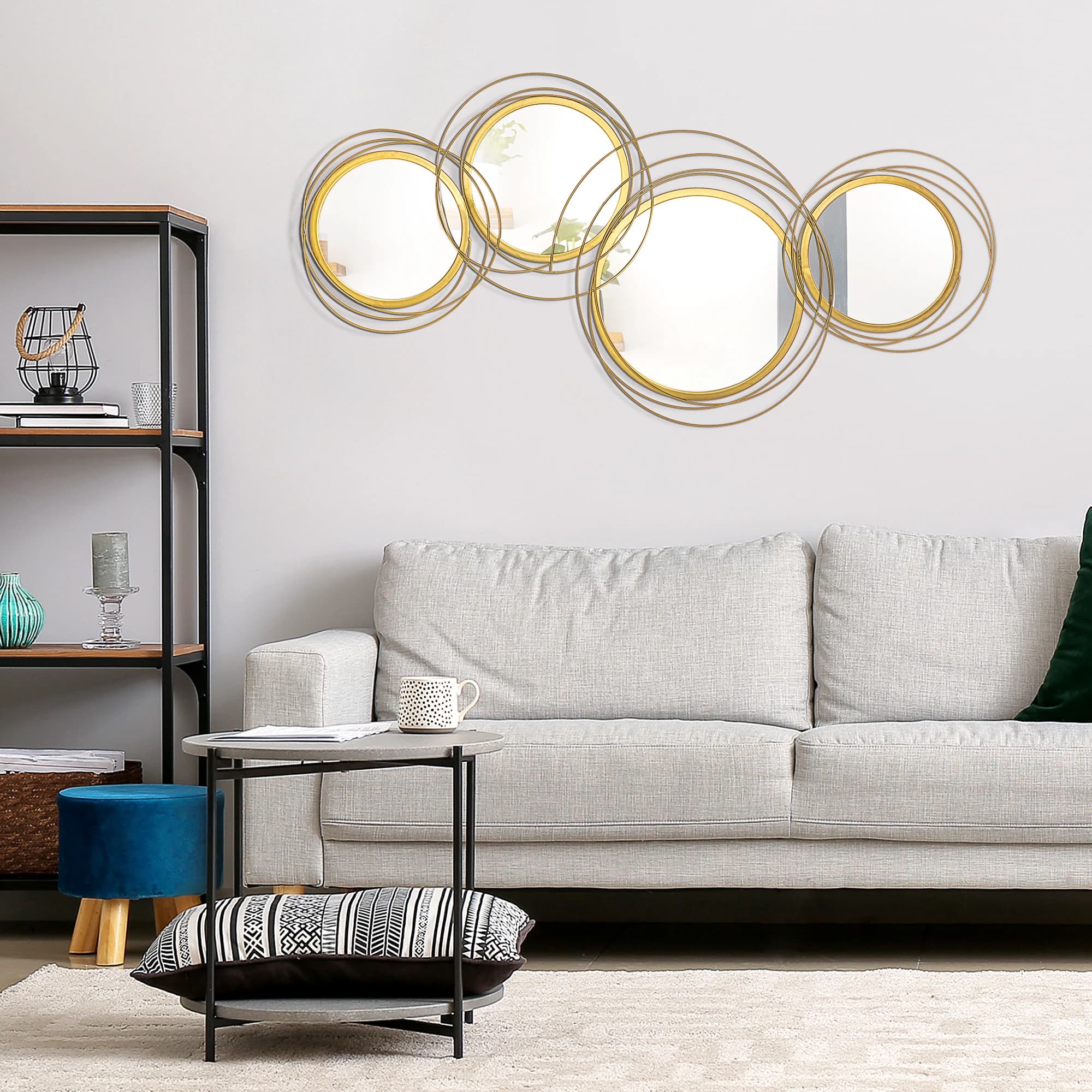 Miroir doré – miroir anneaux